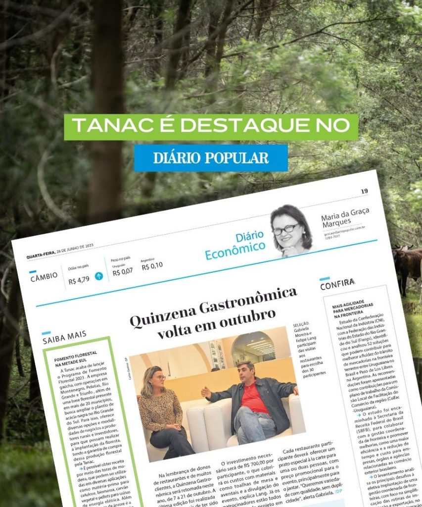 Tanac é destaque no Diário Popular
