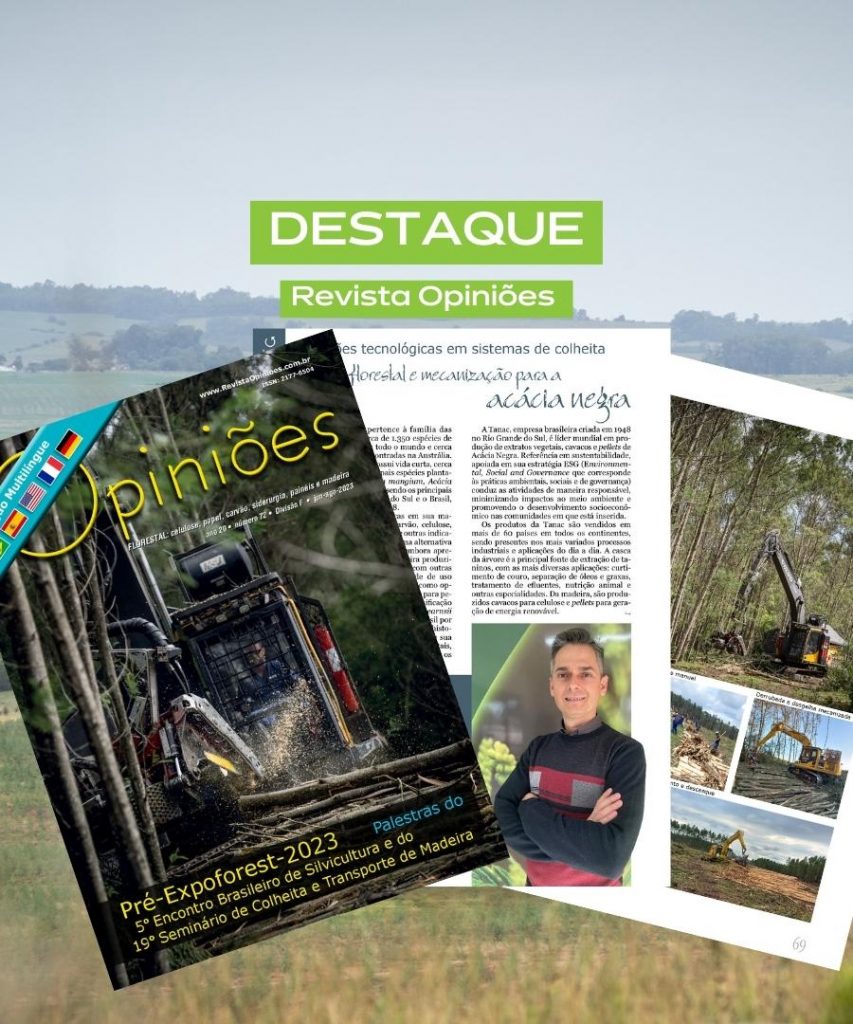 Tanac é destaque na Revista Opiniões, tradicional publicação do setor florestal brasileiro